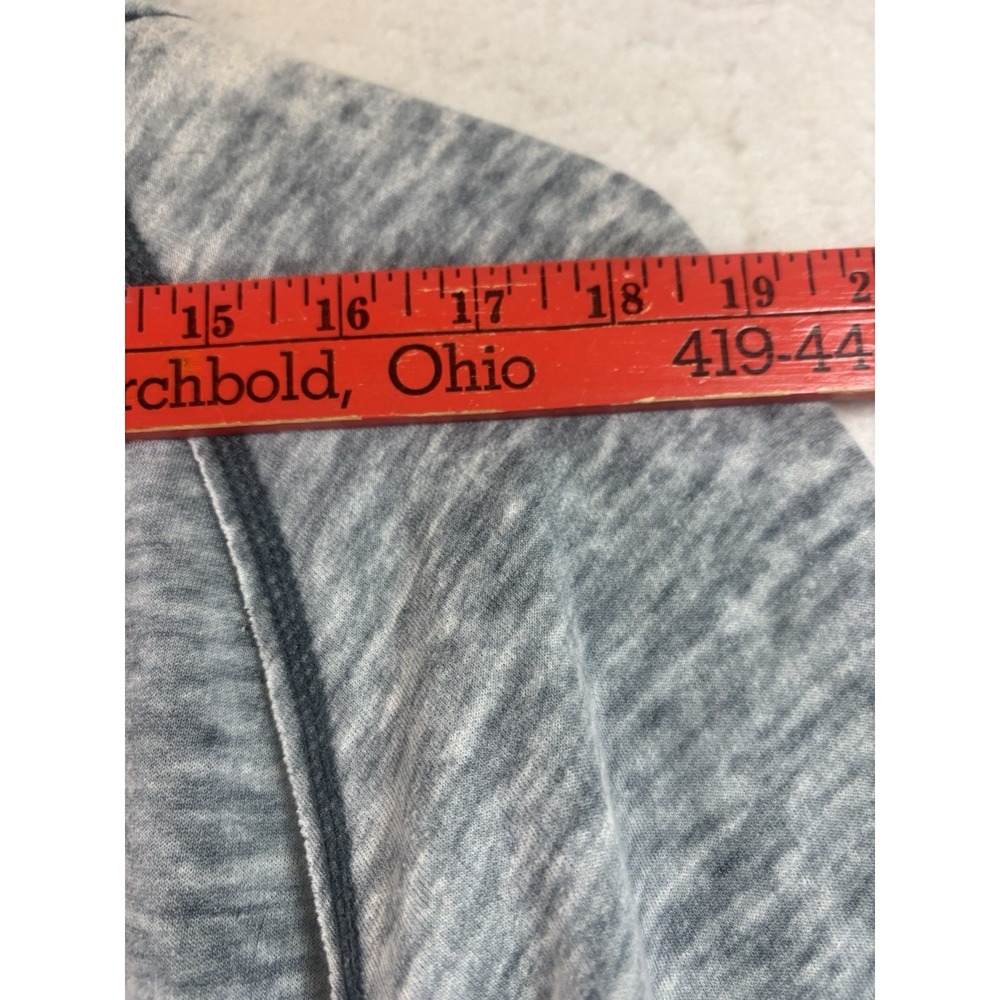 J America Acid Wash Grey Hoodie M Oversized Kangaroo Pocket MITTEN BREWING CO - Picture 5 of 10